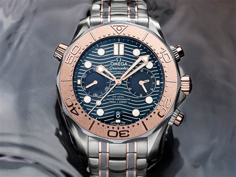 omega seamaster red gold titanium